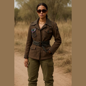 Angels Never Die Stylish Brown Women's Jacket Sz L